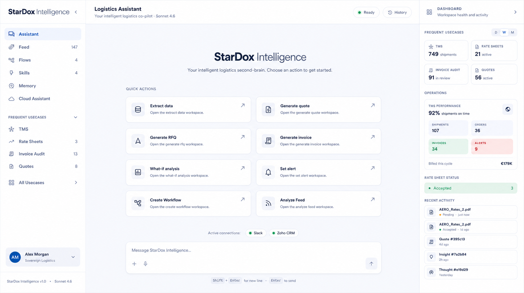 StarDox intelligence application
